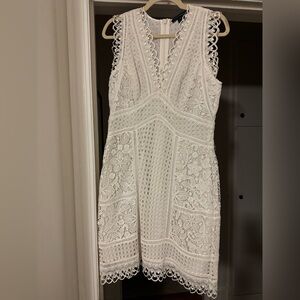 French Connection Zhara Lace Mini Dress. Crochet.